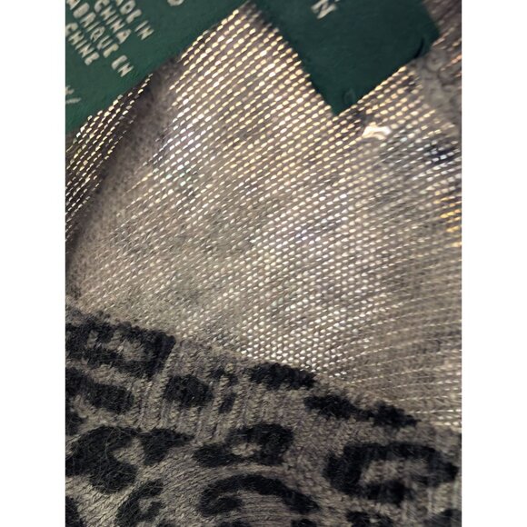Lauren Ralph Lauren Womens Leopard Print Silk & Cashmere Sweater P/S - Picture 7 of 7